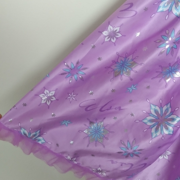Disney Tutu Couture Girls Purple Elsa Frozen Satin and Tulle Skirt Size 10 - Picture 4 of 7